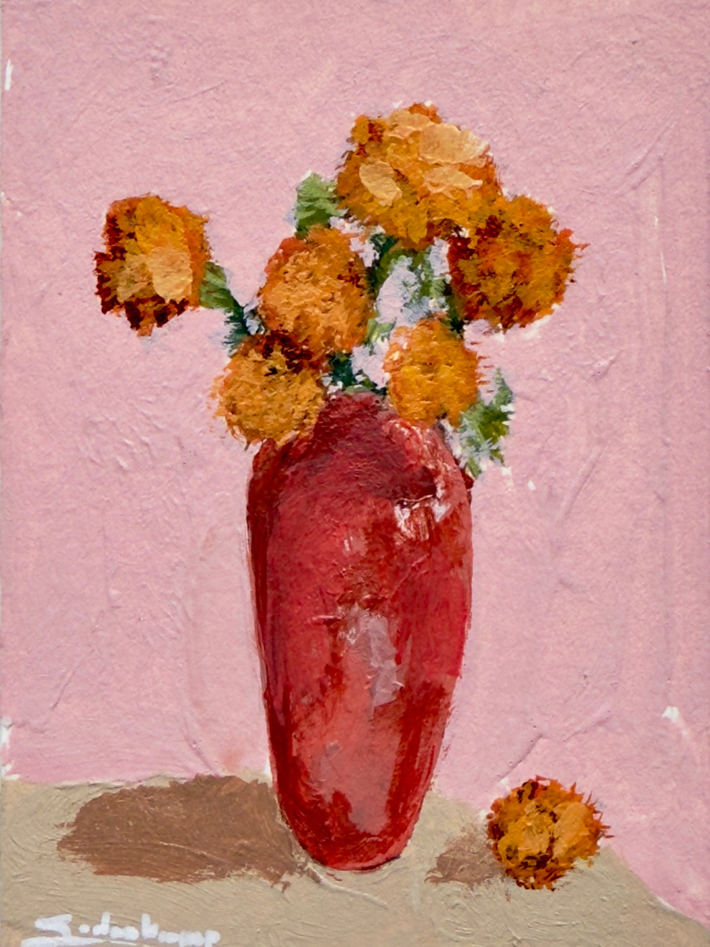 Blushing Marigolds