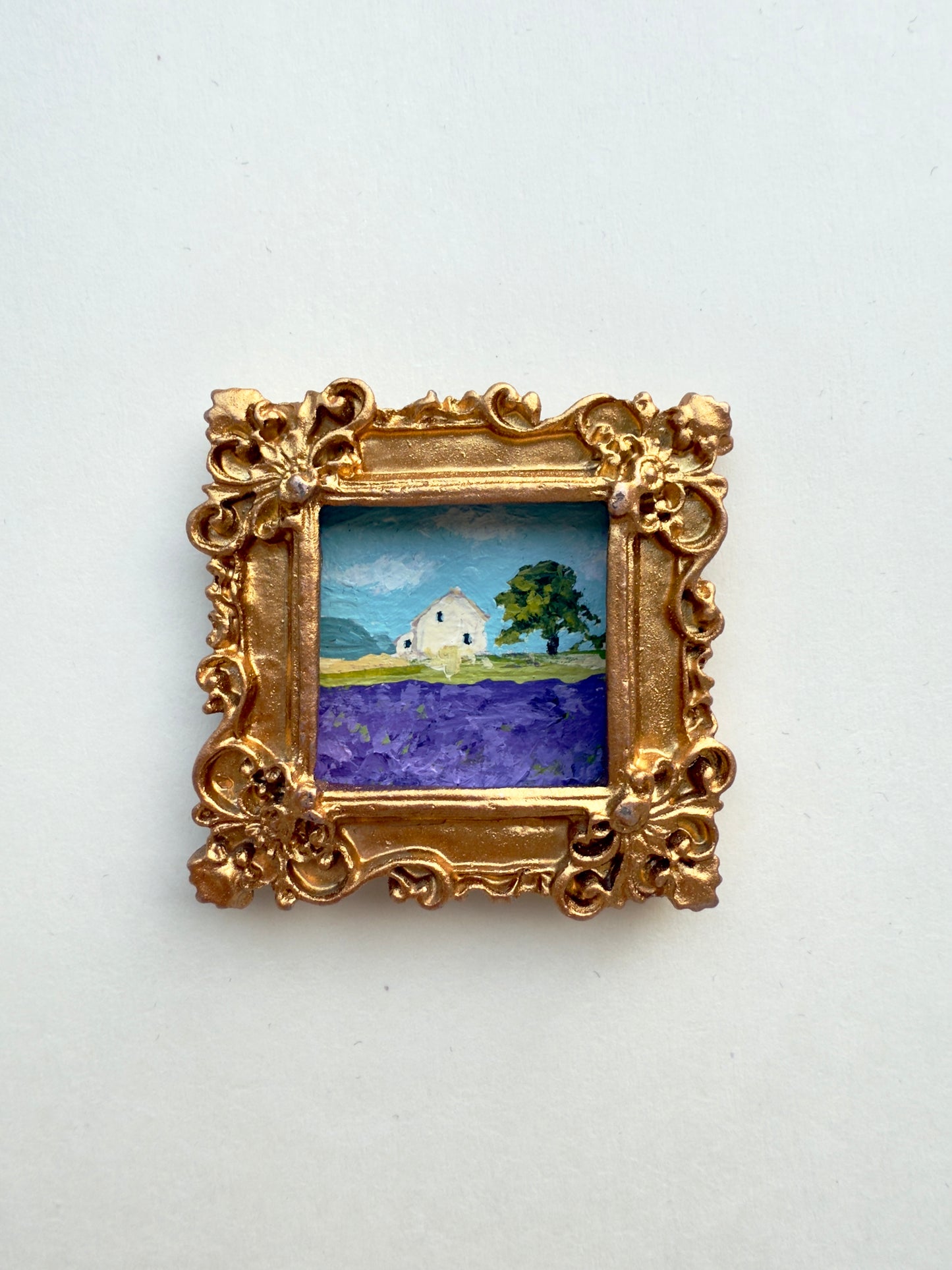 House by a Flower Field