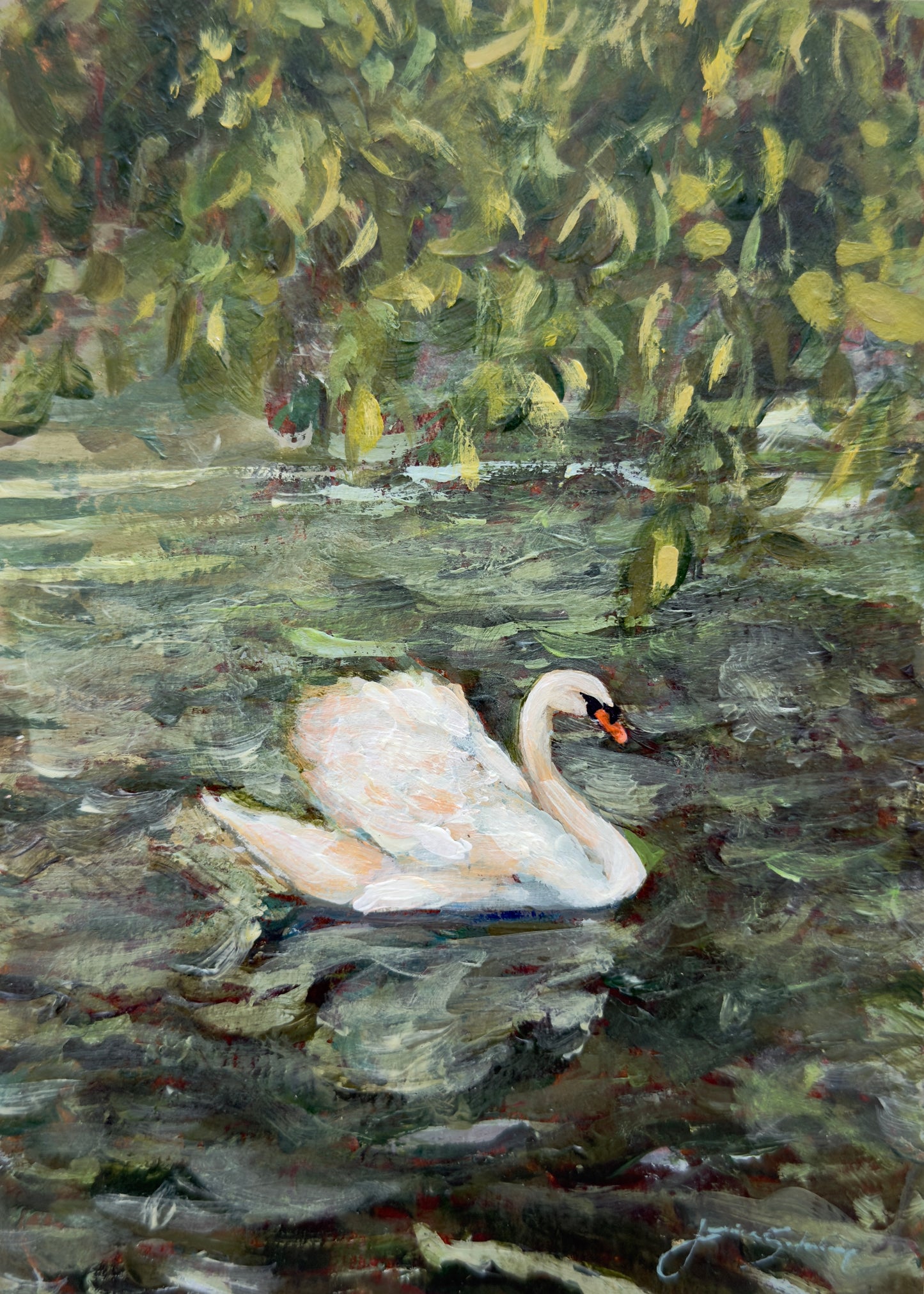 Swan Under the Willow