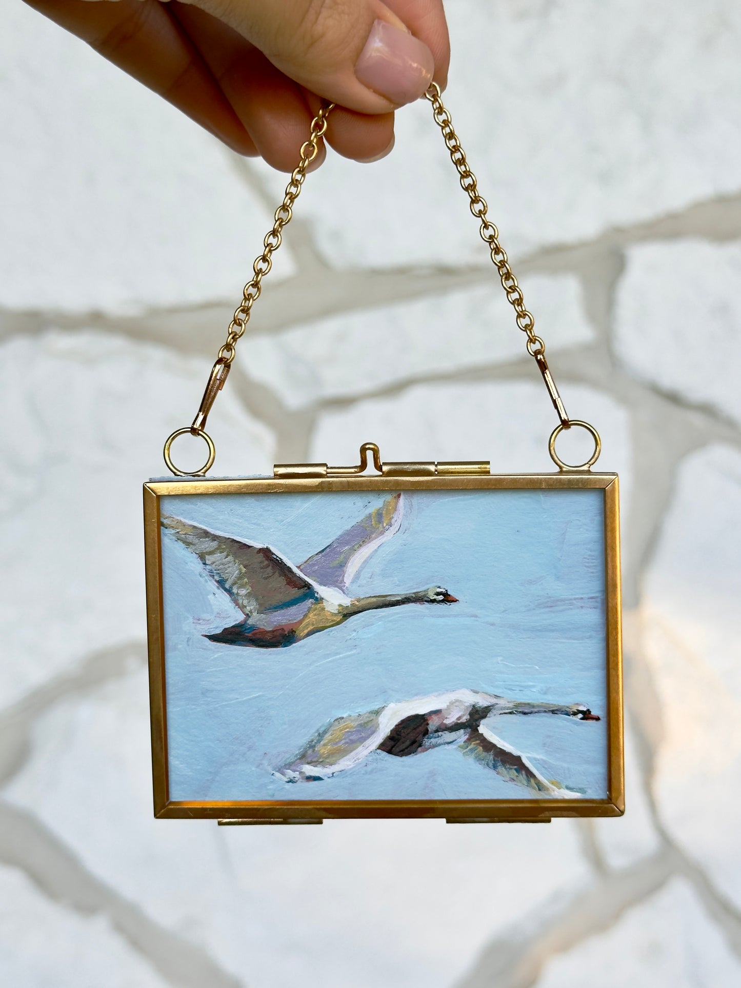Swans in Flight